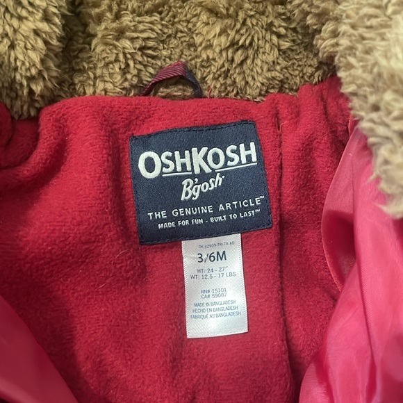 Oshkosh Infant Bunting Snowsuit. Size 3-6 months. Brand new, never used - Picture 6 of 9